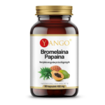 Bromelaina papaina - 90 kapsułek Yango