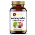Ashwagandha z czerwoną koniczyną - 90 kaps.