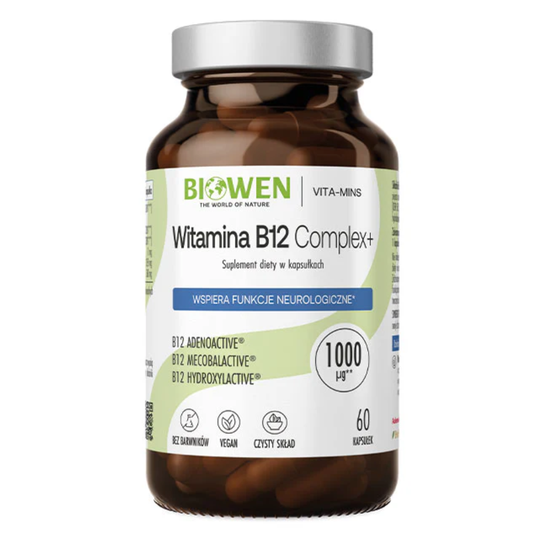 85 Witamina B12 Complex+ Biowen 60 kapsułek - obrazek 1